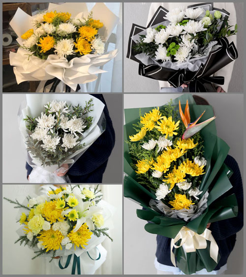 山东莱芜钢城区艾山街道北楼村白事花束代送